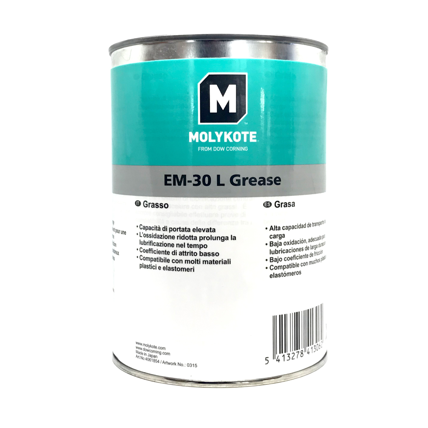 Molykote EM-30L Hochleistungs-Fett 1kg in Metalldose