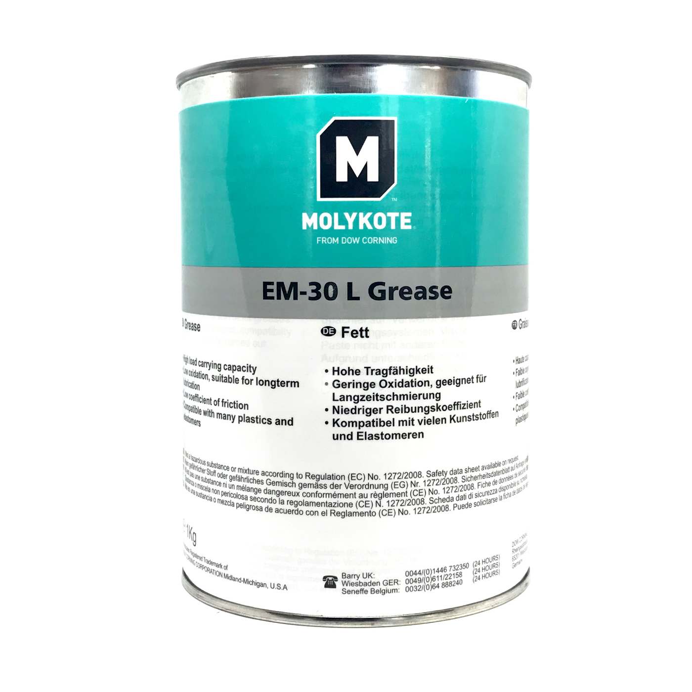 Molykote EM-30L Hochleistungs-Fett 1kg in Metalldose