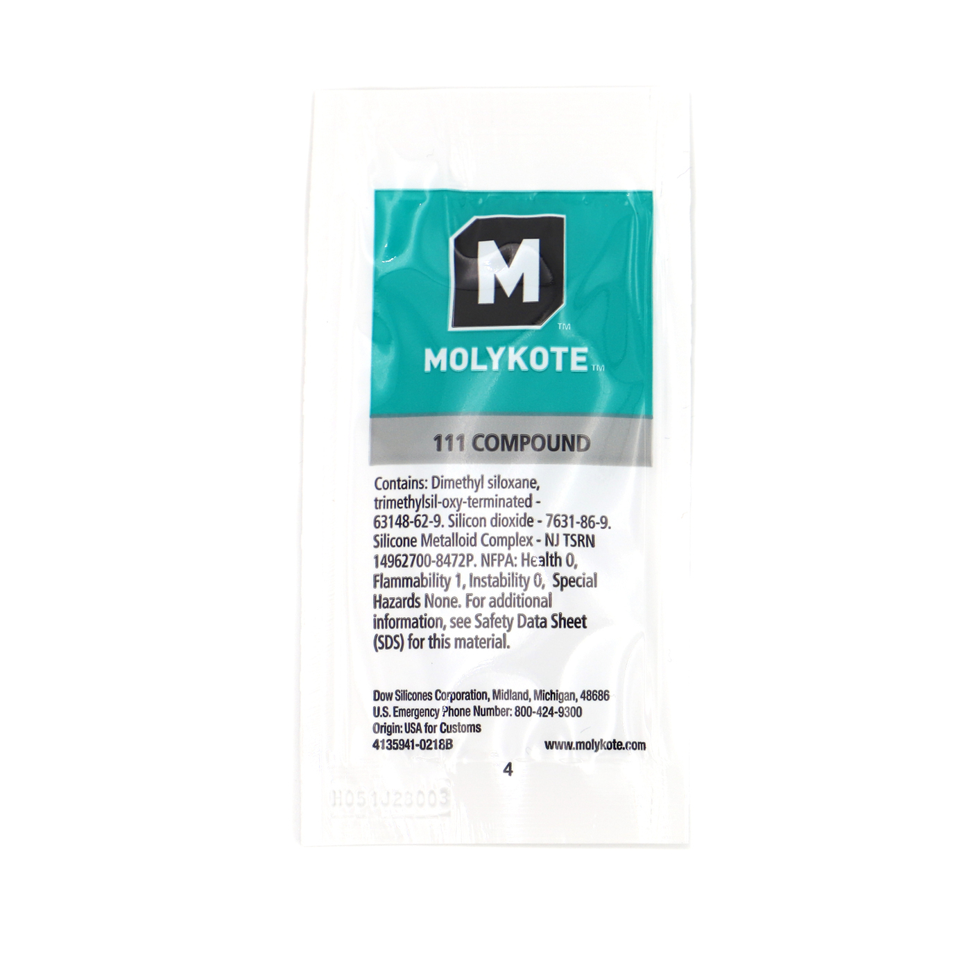 Molykote 111 Compound Schmier- und Dichtmittel für Ventile 6g in Siegelrandbeutel